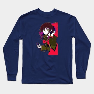 Anime College Girl Long Sleeve T-Shirt